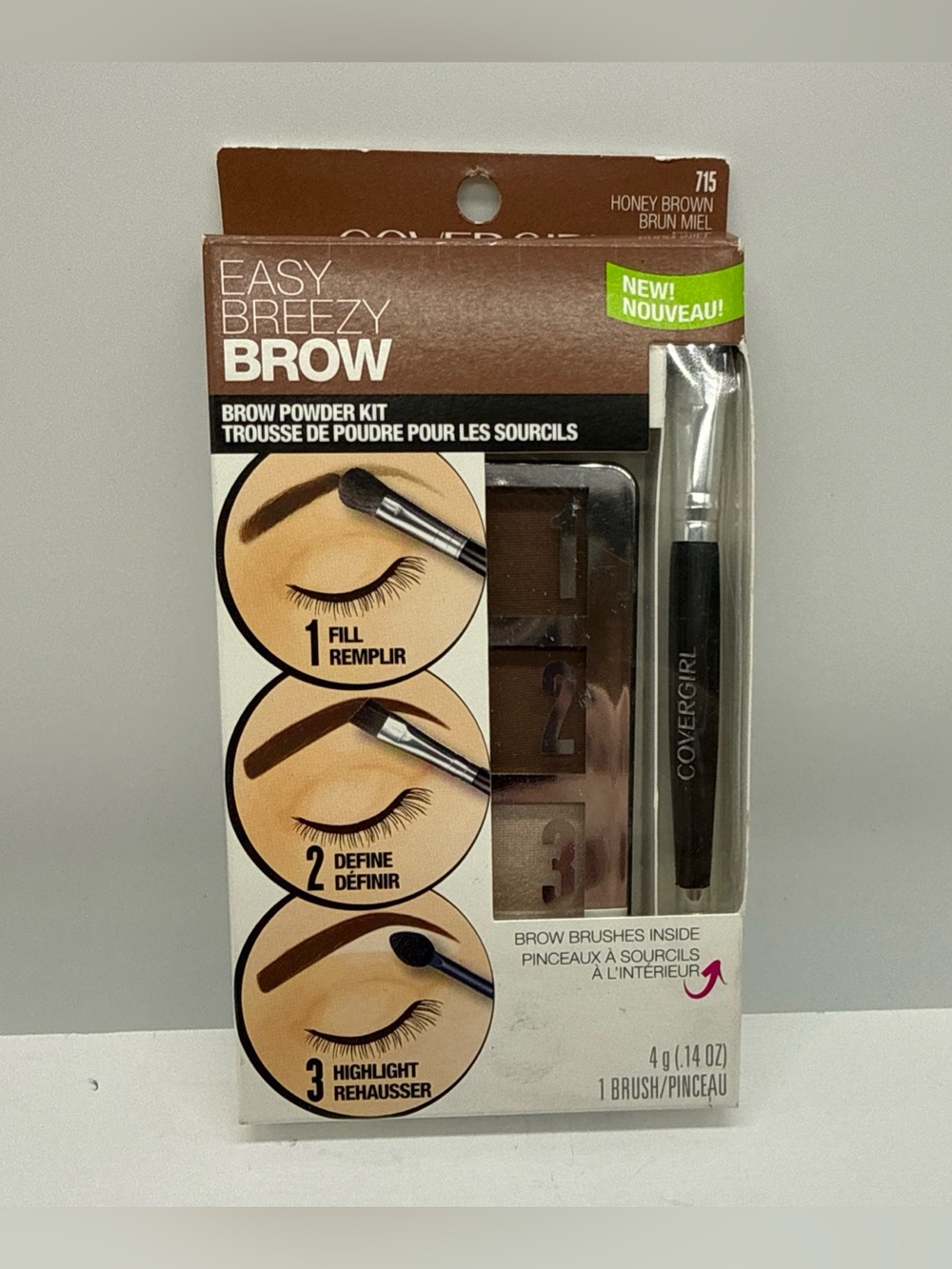 Covergirl Easy Breezy Brow Powder Kit, 715 honey brown